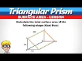 Surface Area and Volume Triangular Prism