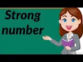 strong number strong number in python strong number in tamil