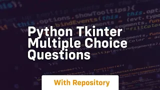 python tkinter multiple choice questions
