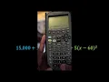 Baruch MTH Final Exam Calculator Question Test B 34 - Revenue greater than Cost