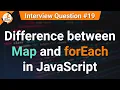 Difference between Map and forEach JavaScript Tutorials in Hindi Interview Question