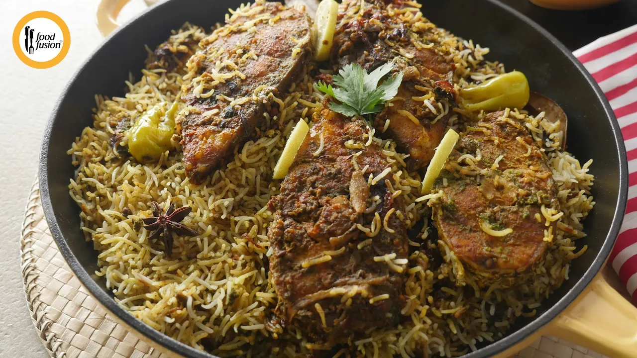 Fish Haryali Biryani Recipe By Food Fusion