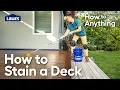 How to Stain a Deck How To Anything