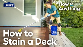How to Stain a Deck How To Anything