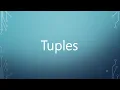 25 - Tuples in Python Arabic