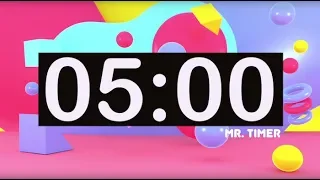 Timer For Kids 5 Minutes Timer With Music For Classroom Instrumental Music For Kids Upbeat 