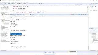 Lab 1b - Write a Java program to implement the Stack using arrays Write Push Pop and Display