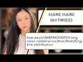 Download Lagu how would BABYMONSTER sing HARE HARE by TWICE color coded lyrics (Han/Rom/Eng) + line distribution