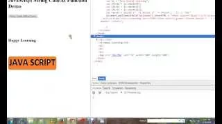 STRINGS CHARAT METHOD IN JAVASCRIPT DEMO