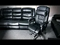 Black Leather Chair - Assemble