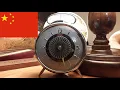 Vintage 1950s Space Age Diamond Kaleidoscope Effect Alarm Clock from China