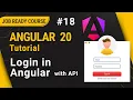 Login Page in Angular Login with API Angular 20 Tutorial Part 18
