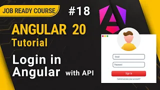 Login Page in Angular Login with API Angular 20 Tutorial Part 18