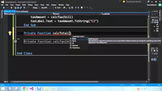VB Functions Functions with Two Parameters