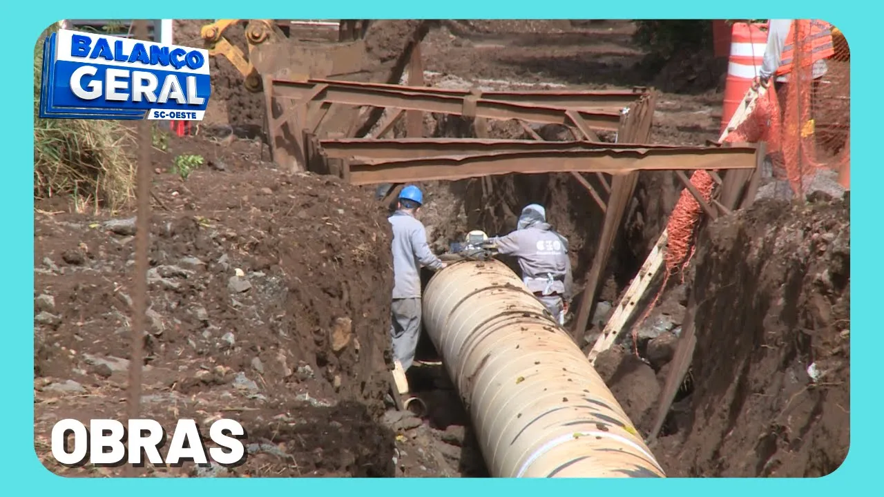 Trânsito interrompido entre Xaxim e Xanxerê para obras do Rio Chapecozinho