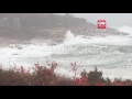 MA MASSIVE WAVES CRASH DOWN IN ROCKPORT