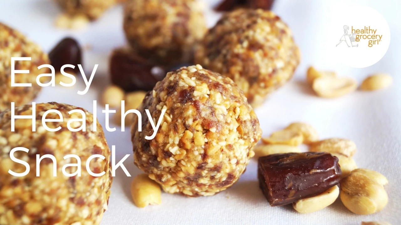 Peanut Date Bites   Healthy and Portable Protein Snack   Healthy Grocery Girl