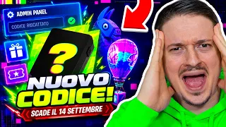 QUESTO CODICE SCADE il 14 SETTEMBRE - RISCATTALO ORA su FORTNITE