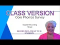 Class Version of Core Phonics Survey