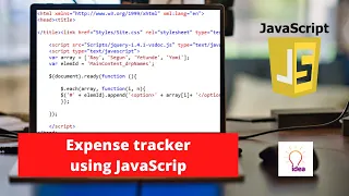 Expense tracker using JavaScript JavaScript Project