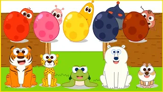 Surprise Eggs Kids Songs with Animal | Kids Songs and Nursery Rhymes