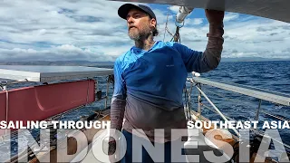 Sailing to Gili Air Lombok Indonesia First Sail on Triteia of 2025 After The Wet Season