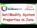 How to Set System Properties in Java using Netbeans and Java JDK