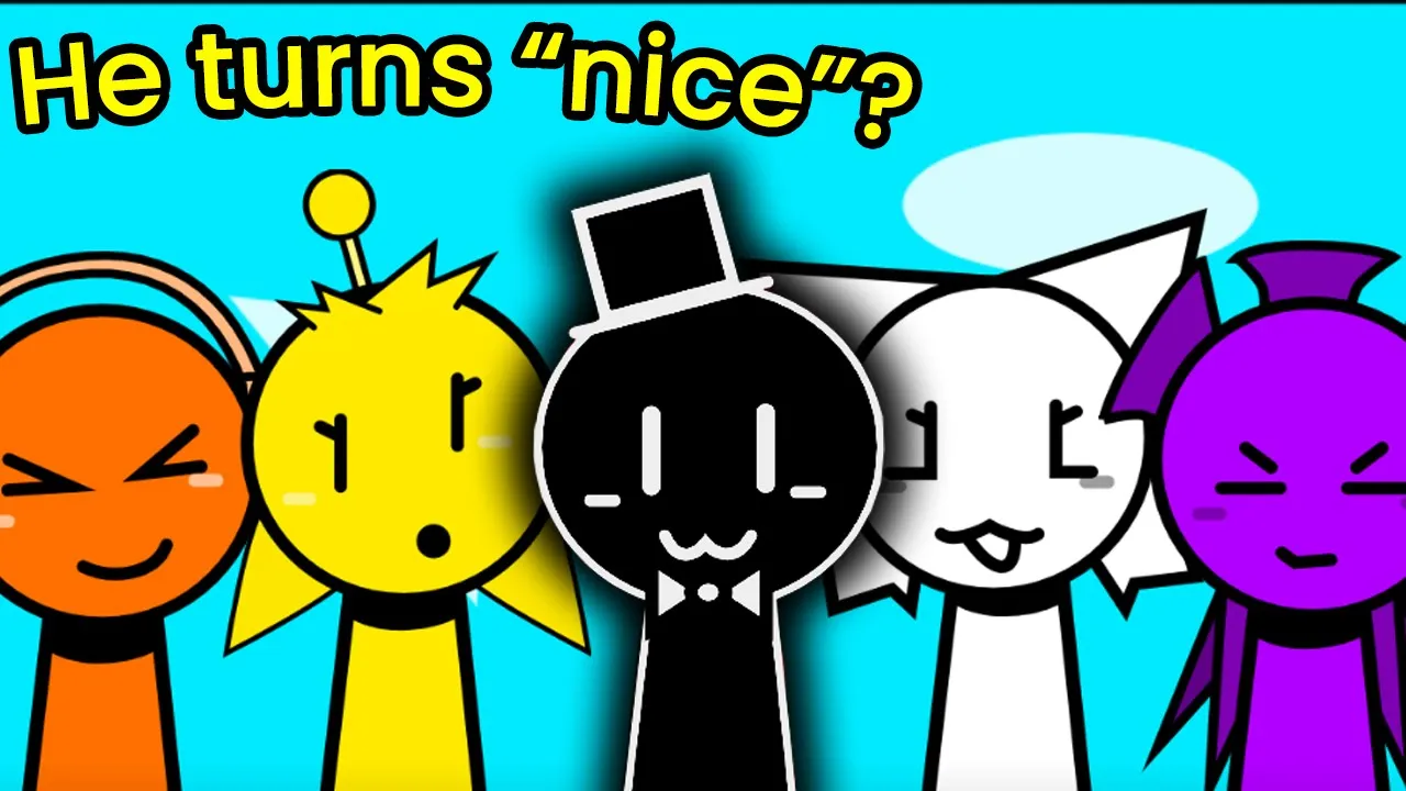 Sprunki, but Mr. Black keeps EVERYONE ALIVE?