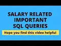 Salary Related SQL Queries SQL Server Interview Questions and Answers Easy Simplify