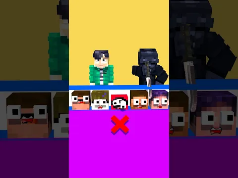 Squid Game Quiz Challenge - Minecraft Animation