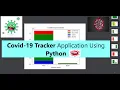 Covid-19 Tracker Application Using Python Python project write2code