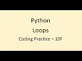 Coding Practice 10F Loops Python NxtWave CCBP