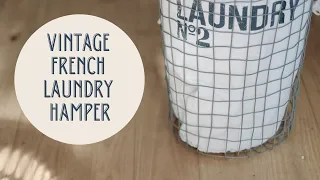 French Vintage Inspired Laundry Hamper