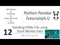 Machine Learning Tutorial Python Pandas 12 Handling HTML File Data Frame Web Scarping