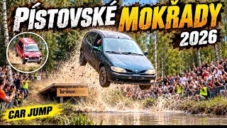 CARS FLY INTO THE MUDDY WATER | Pístovské Mokřady 2026