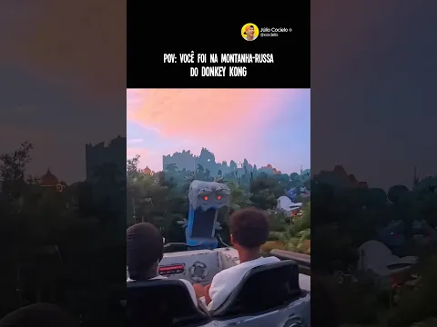 A montanha russa do Donkey Kong é MUITO DAORA