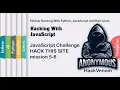 JavaScript Challenge HACK THIS SITE mission 5-6 Hacking With JavaScript HackVenom