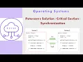 OS28 - Peterson s Solution Critical Section Synchronization