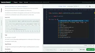 Hackerrank Python Solution Itertools - Python itertools combinations