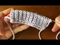 Knitting Half-Fishermen s Rib Double Decrease Right Left Leaning