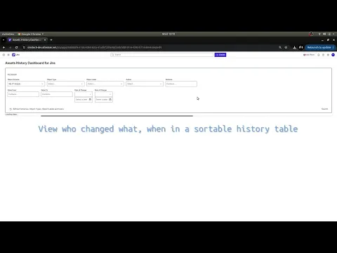 watch Assets History Reporter for Jira video