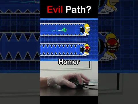 Geometry Dash PRO vs EVIL Homer Path?