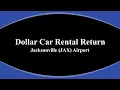 Jacksonville JAX Rental Return