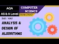 45 AQA A Level 7516-7517 SLR6 - 4 4 1 Analysis and design of algorithms