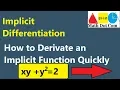 Finding Derivative of Implicit Function Implicit Differentiation Math Dot Com