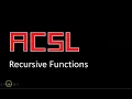 ACSL Recursive Functions