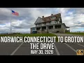 Norwich Connecticut to Groton Shore Road Seawall Project Complete Eastern Point Beach 4K