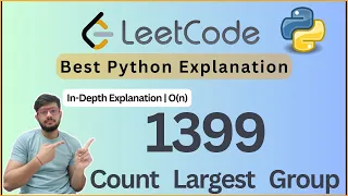 Leetcode 1399 Count Largest Group Python Prefix Sum HashMap Logic Explained