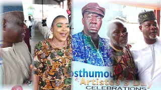nollywood veteran actor joyfully celebrtae artist night for late comic actor baba suwe omidina