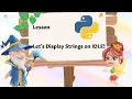 Python Playground Strings Computer Programming Coding for Kids Beginners